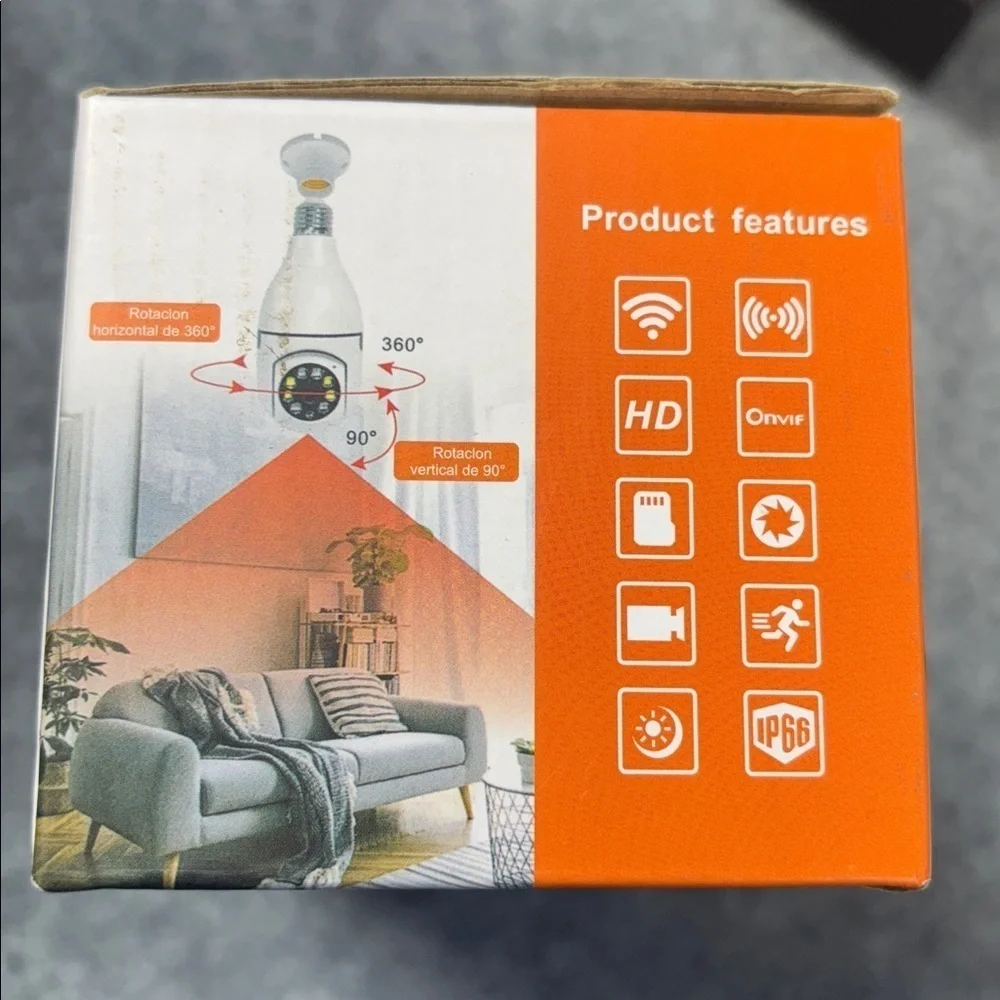 Smart Camera wifi HD 360rotation horizontal 90 degree rotate vertical camera